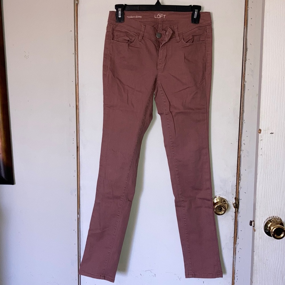 LOFT Colored Skinny Jeans